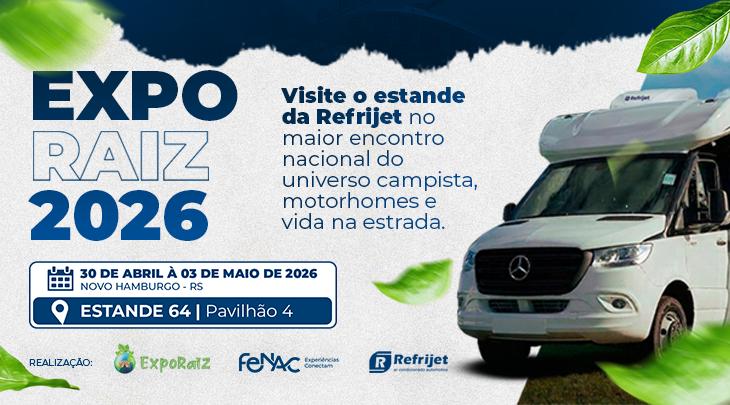 ExpoRaiz 2026 Refrijet Tudo em Peças para seu Ar Condicionado Automotivo
