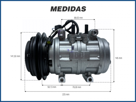 Compressores COMPRESSOR DENSO 10P15 FURO PASSANTE CANAL A Imagem 5