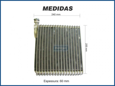 Evaporadores EVAPORADOR TOYOTA HILUX / SW4 / SRV / SR - 2003 Imagem 2