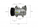 Compressores COMPRESSOR DELPHI - RENAULT CLIO - 1996>2006 / KANGOO 1.6 - 2001 / SYMBOL 1.6  2009>2015 Imagem Miniatura 4