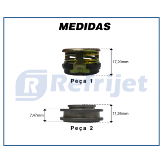 Componentes KIT SELO COMPRESSOR DENSO 6P148 N394 SHAFT Imagem 6