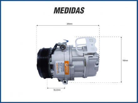 Compressores COMPRESSOR CVC - CHEVROLET ASTRA 2002/2009  VECTRA 2006/2012 Imagem 4