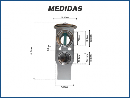 Filtros e Válvulas VÁLVULA DE EXPANSÃO BLOCK - CHEVROLET S10 Imagem 3