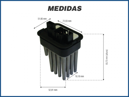 Elétricos RESISTÊNCIA CAIXA EVAPORADORA - CHEVROLET ASTRA / ZAFIRA Imagem 3