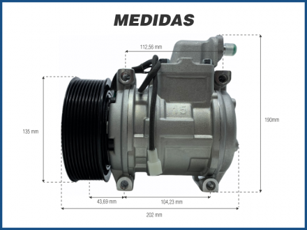 Compressores COMPRESSOR MERCEDES-BENZ ACTROS NOVO / ATEGO / AXOR  2008 Imagem 5