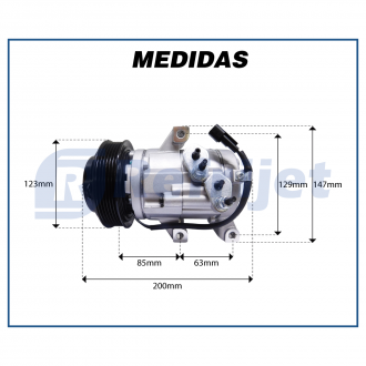 Compressores COMPRESSOR FOMOCO FORD RANGER GASOLINA 2.5 2013> Imagem 7