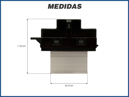 Elétricos RESISTÊNCIA DA CAIXA EVAPORADORA FORD FUSION 2.3 / 2.5 / 3.0 - 2006 Imagem 3