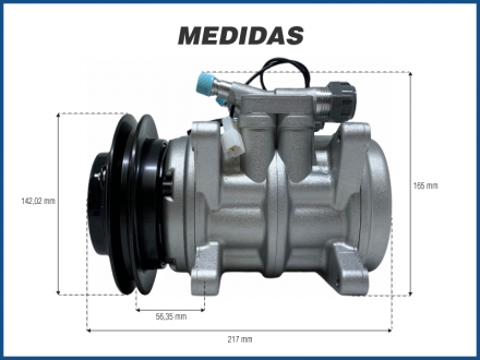 Compressores COMPRESSOR MAGNETI 6P148 0120 R-134 UNIVERSAL Imagem 5