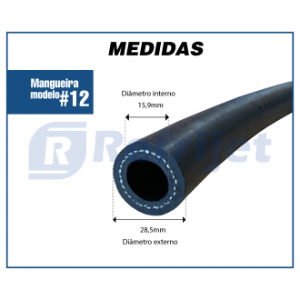 Mangueiras MANGUEIRA REFRIJET #12 (5/8") SUCCAO R-12/134A Imagem 2