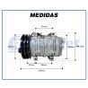 Compressores COMPRESSOR TM-21 47242 R134 E R404 - POLIA 144MM Imagem Miniatura 6