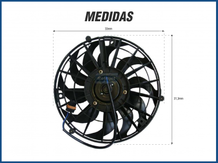 Eletroventiladores ELETROVENTILADOR - CHEVROLET CORSA / S10 2.8 - GMB Imagem 2