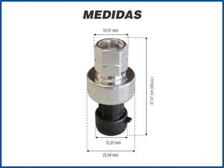 Elétricos PRESSOSTATO - CHEVROLET ASTRA / ZAFIRA / MERIVA / CORSA / CELTA - 3 PINOS Imagem 2