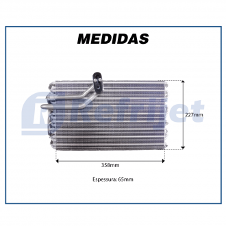 Evaporadores EVAPORADOR VOLVO NH / FH 2005 TUBO ALETA REP. ORIGINAL Imagem 7