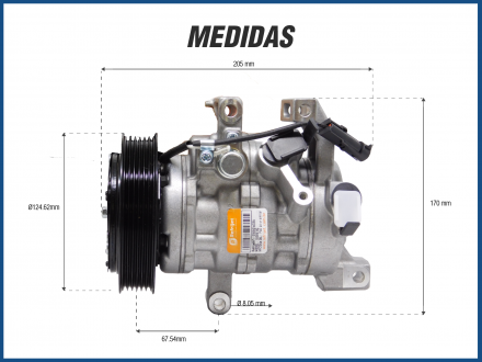 Compressores COMPRESSOR HONDA CIVIC EX/LX 2007/2014 10SRE11C Imagem 5