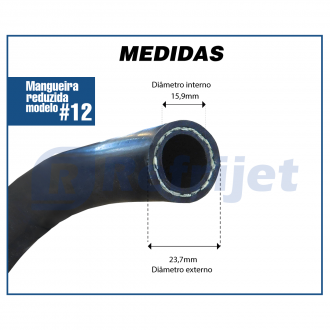 Mangueiras MANGUEIRA PARKER REDUZIDA #12 SUCCAO R-12/134A Imagem 2