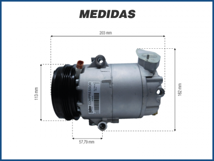 Compressores COMPRESSOR VALEO - VOLKSWAGEN GOL / FOX / POLO / SAVEIRO / VOYAGE - 2006>2015 Imagem 4