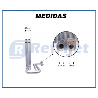 Evaporadores EVAPORADOR VOLVO CAMINHÃO NH/FH 2015> OEM-82348991 FLUXO PARALELO Imagem 6