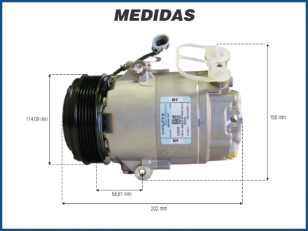 Compressores COMPRESSOR DELPHI - CHEVROLET ASTRA - 2002>2009 / VECTRA - 2006>2012 Imagem 4