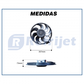 Eletroventiladores ELETROVENTILADOR AUXILIAR CHEVROLET ASTRA 99>00 TODOS 2 FIOS SEM RESISTENCIA OEM-90572759 Imagem 4