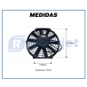 Eletroventiladores ELETROVENTILADOR 12V 10" SOPRANTE PA RETA Imagem Miniatura 3