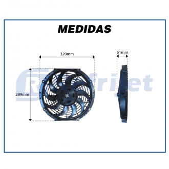 Eletroventiladores ELETROVENTILADOR 24V 12 SOPRANTE Imagem 4