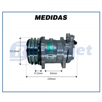 Compressores COMPRESSOR SANDEN SD5H14 (508) 5306 R-134A Imagem 6