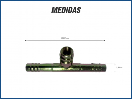 Conexões UNIÃO EMENDA AÇO #8 C/ADAP. R-134A S/CLIP (14511) Imagem 1