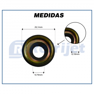 Componentes SELO COMPRESSOR DELPHI CVC - CHEVROLET VECTRA / ASTRA / VOLKSWAGEN GOL / PARATI Imagem 2