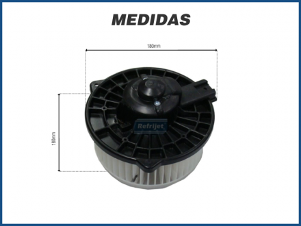 Motores MOTOR COM TURBINA CAIXA EVAPORADORA - HONDA CIVIC - 2001>2006 Imagem 2