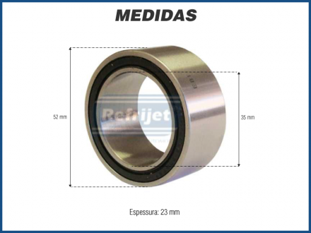 Componentes KIT ROLAMENTO COMPRESSOR - MITSUBISHI Imagem 1