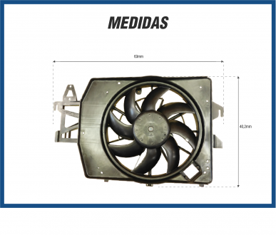 Eletroventiladores ELETROVENTILADOR DO RADIADOR FORD ESCORT ZETEC 97>03 COM DEFLETOR Imagem 2