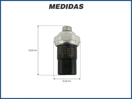 Elétricos PRESSOSTATO 3-WAY TOYOTA R-134 M11-1.0 4 PINOS Imagem 2