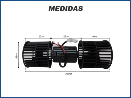 Motores MOTOR PARA CAIXA EVAPORADORA UNIVERSAL 24V 104.5 89MM Imagem 1