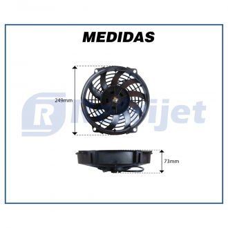 Eletroventiladores ELETROVENTILADOR 24V 09" SOPRANTE Imagem 4