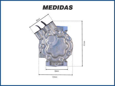 Compressores COMPRESSOR SANDEN 7V16 1815/1861 - RENAULT DUSTER 2.0 Imagem 4