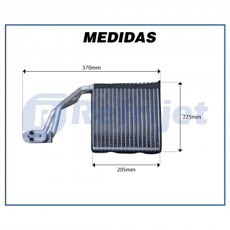 Evaporadores EVAPORADOR CHEVROLET CELTA / PRISMA / CLASSIC - 2010 Imagem 2