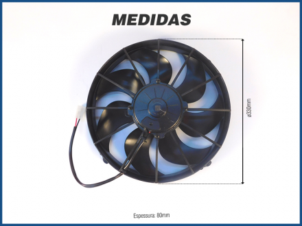 Eletroventiladores ELETROVENTILADOR SPAL VA01 BP70 / LL66A 12' 24V ASP PF ALTO Imagem 2