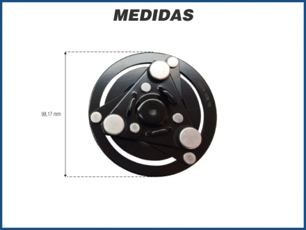 Componentes PLATO MAHLE - FIAT MOBI / COMPASS / TORO / ARGO / VOLKSWAGEN FOX Imagem 2