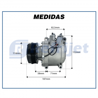 Compressores COMPRESSOR HONDA FIT 1.4 TRSA09 - 2003>2008 Imagem 7