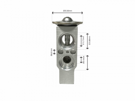 Filtros e Válvulas VÁLVULA DE EXPANSÃO BLOCK GOL / PALIO / TOYOTA R-134A 18607 Imagem 3