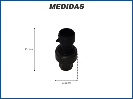 Elétricos PRESSOSTATO TRANSDUTOR ALTA - CHEVROLET VECTRA / ASTRA / CELTA / KADETT / S10 / RENAULT CLIO / SCENIC / FLUENCE / JEEP RENEGADE - 3 PINOS Imagem 2