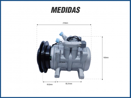 Compressores COMPRESSOR MAHLE 6P148 CANAL 1A 12V UNIVERSAL (21068) Imagem 4