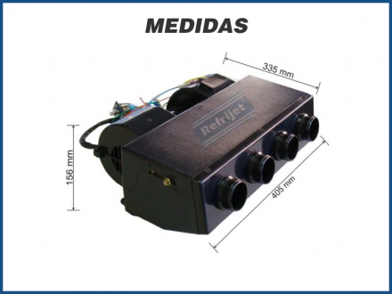 Caixas Evaporadoras CAIXA EVAPORADORA UNIVERSAL 15.000 BTU 24V 404X335X156 MM Imagem 3