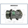 Compressores COMPRESSOR SANDEN - SD7H15 8067 MTG DIR CAMINHÃO SCANIA 24V 8PK 119MM Imagem Miniatura 5