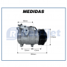 Compressores COMPRESSOR 10S15 TOYOTA HILUX DIESEL SRV / SW4 / NEW HOLLAND CNH - 2005>2015 Imagem Miniatura 5