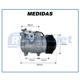 Compressores COMPRESSOR 10S15 TOYOTA HILUX DIESEL SRV / SW4 / NEW HOLLAND CNH - 2005>2015 Imagem 5