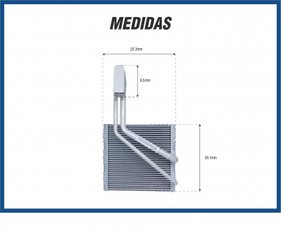 Evaporadores EVAPORADOR MAHLE AGILE/MONTANA 2009<2014 Imagem 3