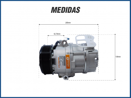 Compressores COMPRESSOR CVC - FIAT / GM PV7 Imagem 5