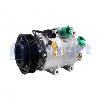 Compressores COMPRESSOR AZERA 3.3 2007 A 2011 / SANTA FÉ 3.5 2011 A 2015 / SORENTO 2.4 2011 A 2014 - 12V 6PK 4 FUROS PASSANTES R134A Imagem 3