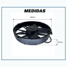 Eletroventiladores ELETROVENTILADOR UNIVERSAL SOPRADOR 12 POLEGADAS PERFIL ALTO 24 VOLTS 6500HS ONIBUS SPHEROS / THERMO KING / EUROAR / VMG AIRES Imagem Miniatura 3